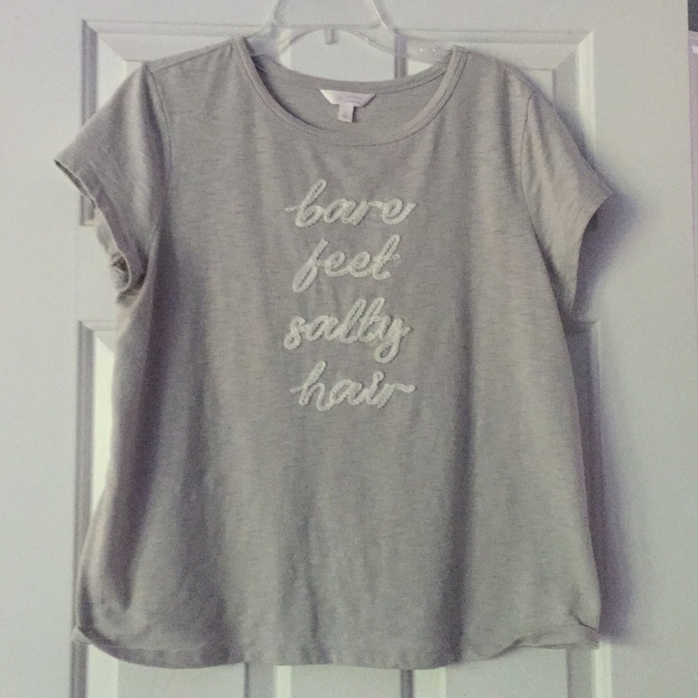 Lauren Conrad Bare Feet Salty Hair top size Large